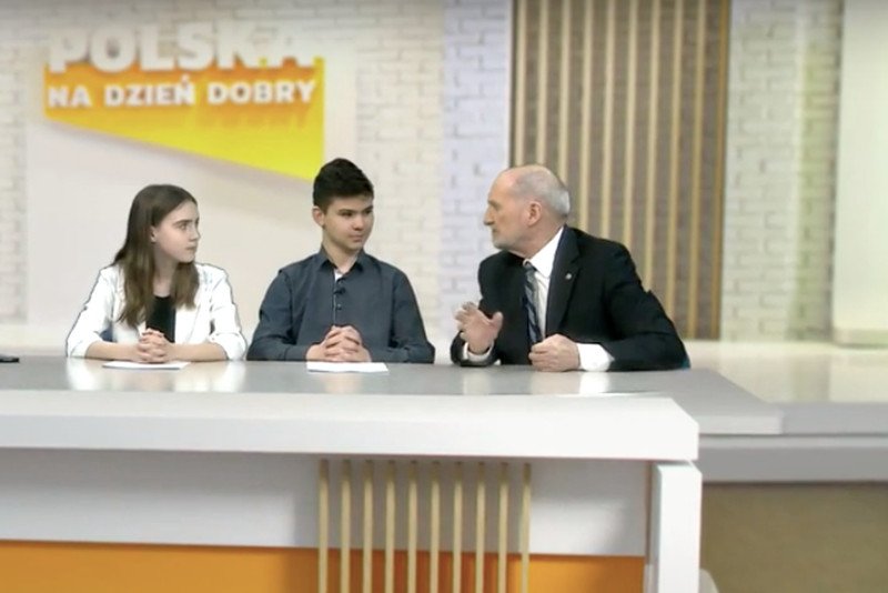 Antoniego Macierewicza przepytywały dzieci na antenie Telewizji Republika