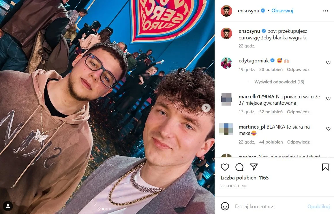 Allan Krupa, Blanka, Eurowizja Allan Krupa