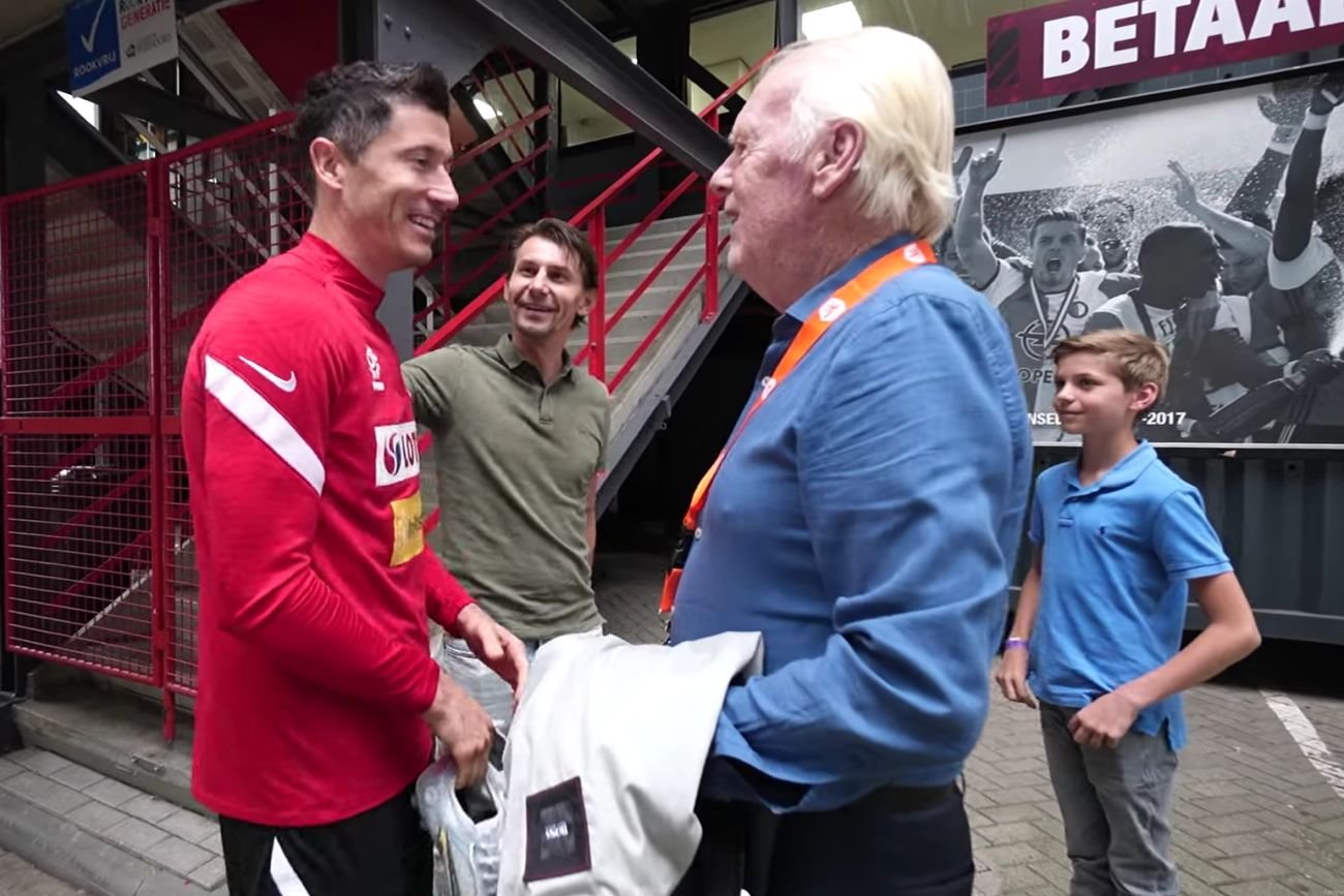 Robert Lewandowski spotkał się w Holandii z Leo Beenhakkerem, czyli człowiekiem u którego debiutował w kadrze
