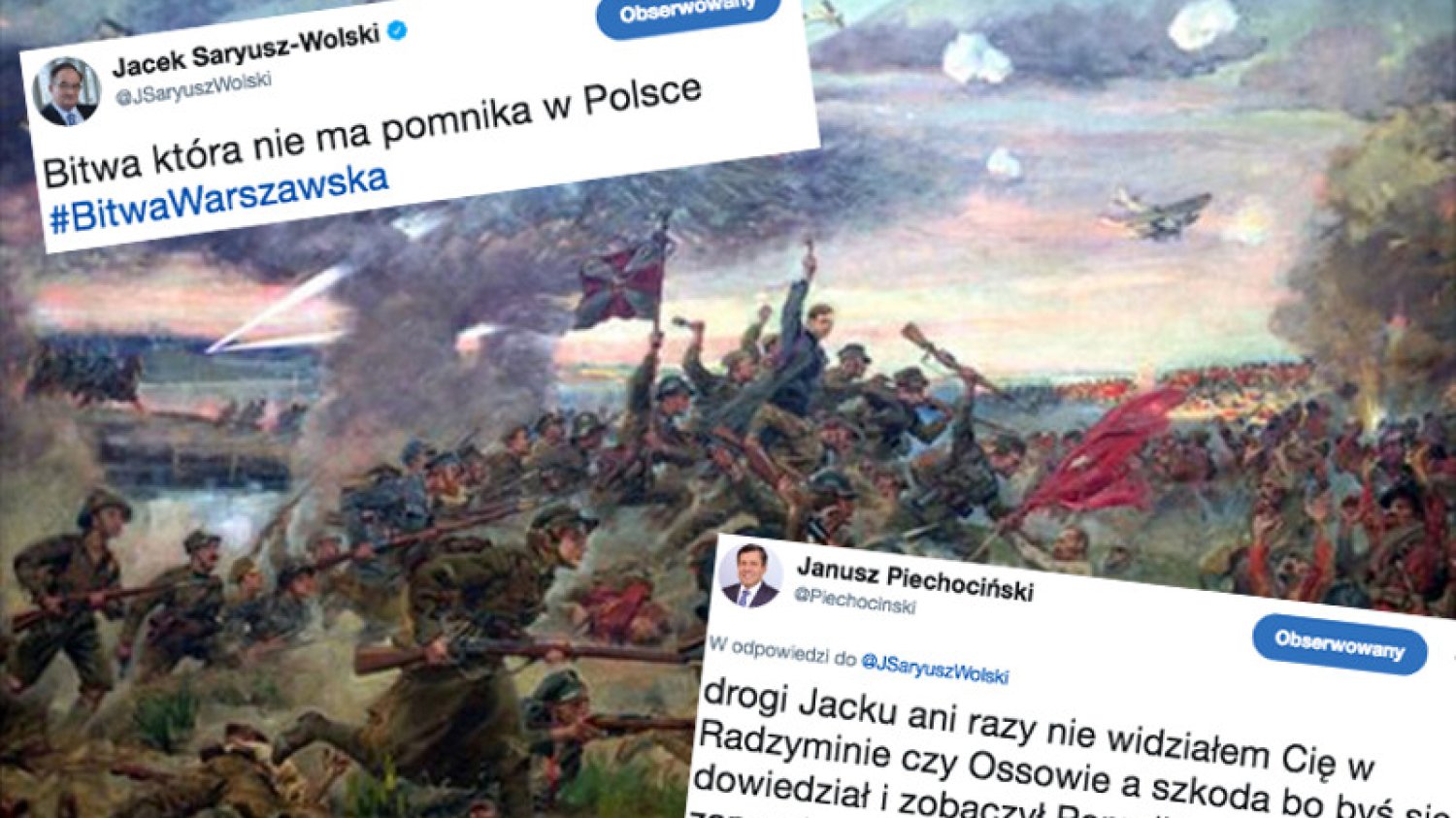 Czyżby Jacek Saruysz-Wolski chciał się włączyć do prac nad łukiem triumfalnym?