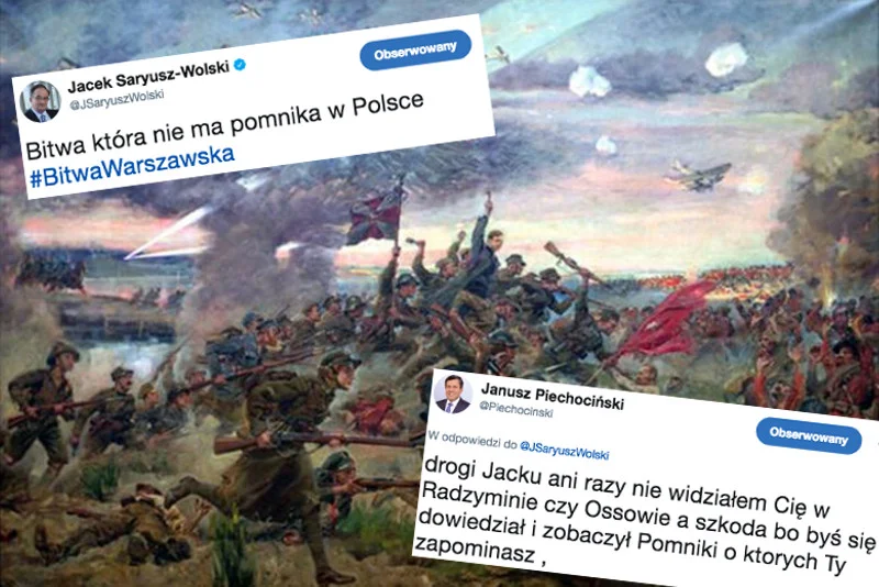 Czyżby Jacek Saruysz-Wolski chciał się włączyć do prac nad łukiem triumfalnym?