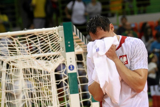 Krzysztof Lijewski po meczu o brązowy medal Polska - Niemcy na Igrzyskach olimpijskich w Rio.