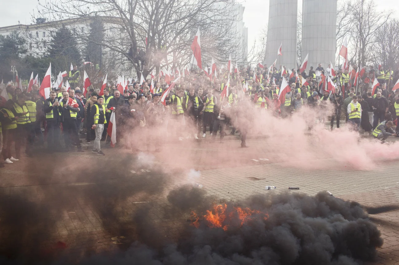 Protest rolników w Warszawie
