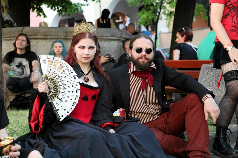 Uczestnicy festiwalu Castle Party.