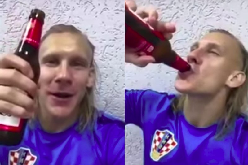 Chorwacki piłkarz Domagoj Vida umieścił w internecie filmik, na którym mówi "Chwała Ukrainie!".