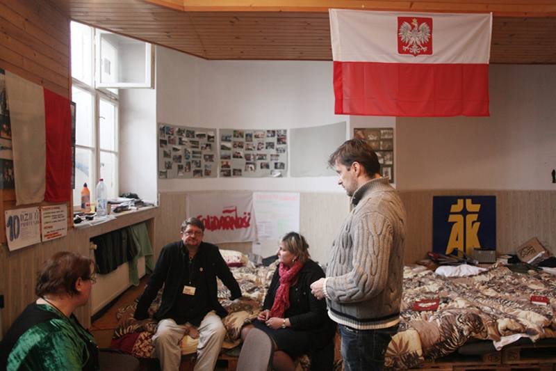 Uczestnicy strajku głodowego w Krakowie