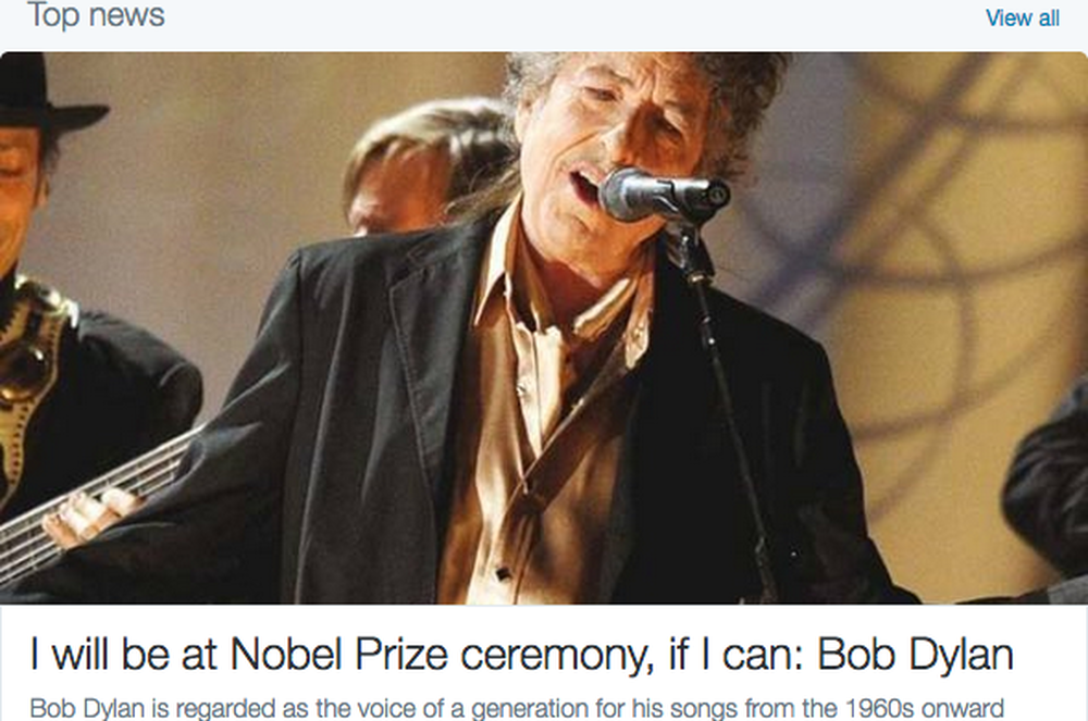 Bob Dylan jednak przyjmie nagrodę Nobla. Długo nie mógł uwierzyć w wygraną.