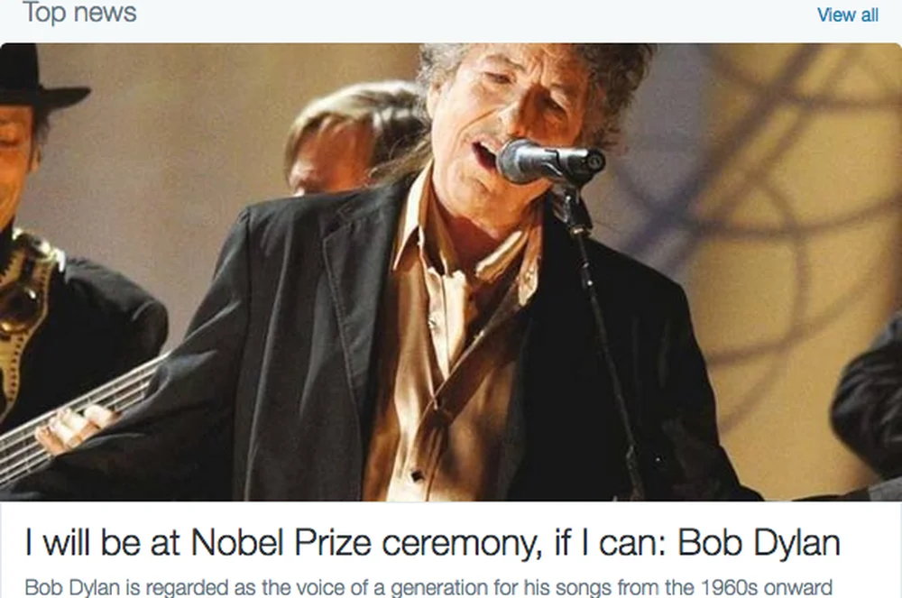 Bob Dylan jednak przyjmie nagrodę Nobla. Długo nie mógł uwierzyć w wygraną.
