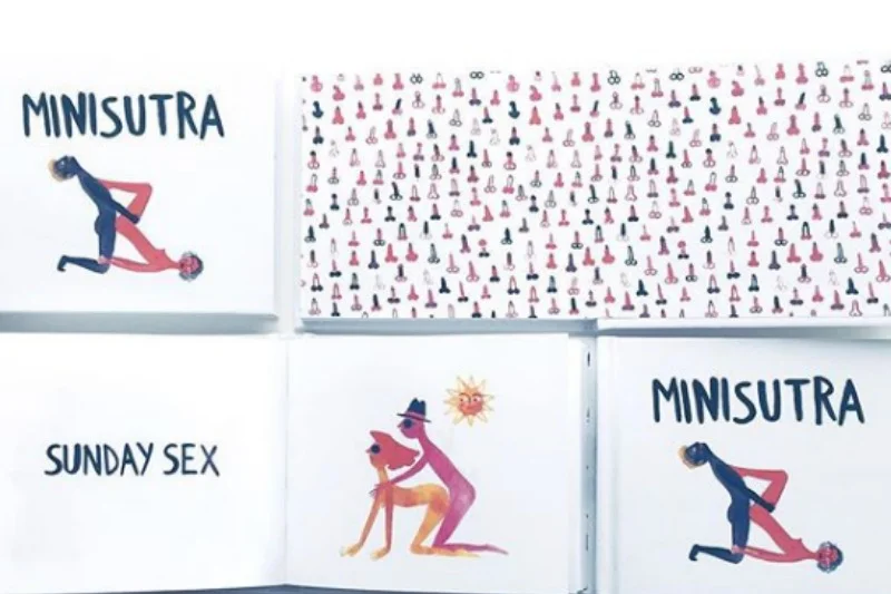 Artystka skupiła się też na pozycjach seksualnych dla par homoseksualnych i trójkątów