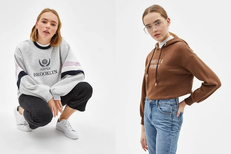 Bluza i jeansy to ponadczasowy zestaw.
Bluza Bershka, 79, 90 zł/89, 90 zł