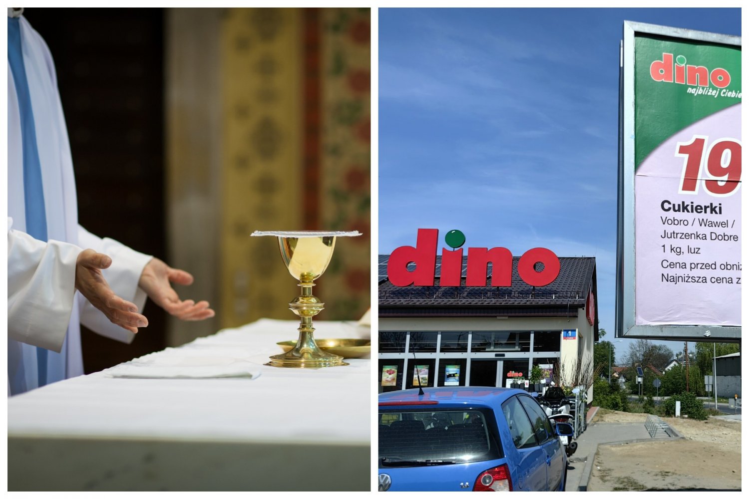 Ksiądz sprzedaje działkę hipermarketowi Dino.