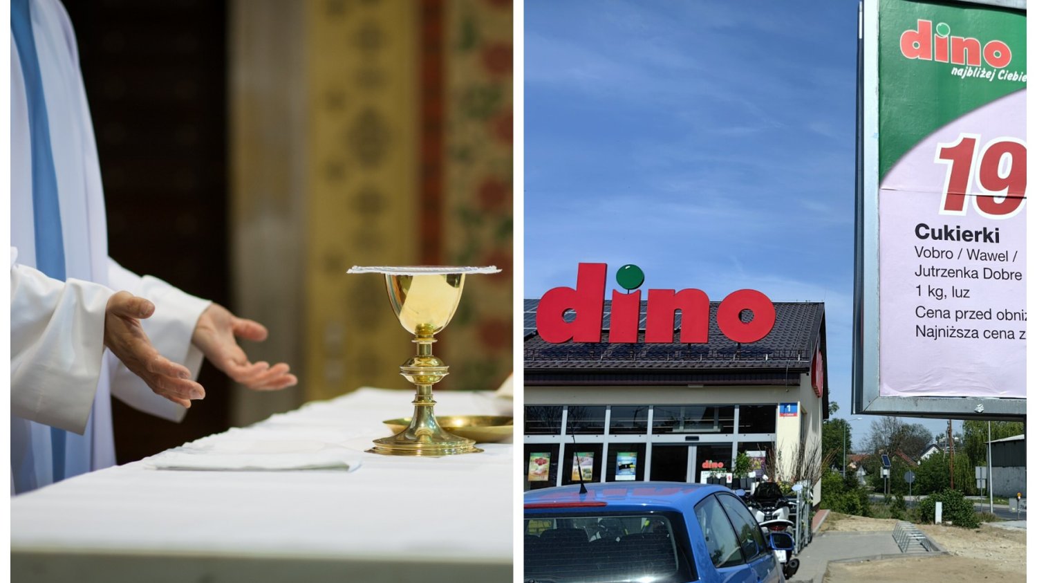 Ksiądz sprzedaje działkę hipermarketowi Dino.
