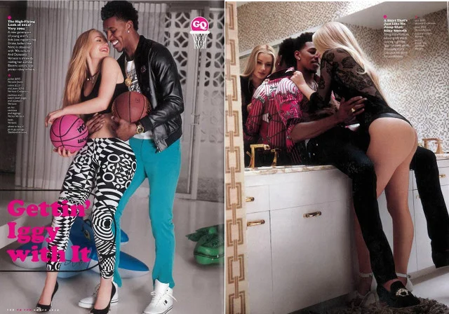 Iggy w sesji na magazynu GQ.