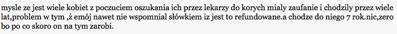 Trudno o zaufanie, gdy lekarz wyłudza pieniądze od kobiety