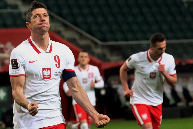 Lewandowski strzelił Andorze dwa gole.