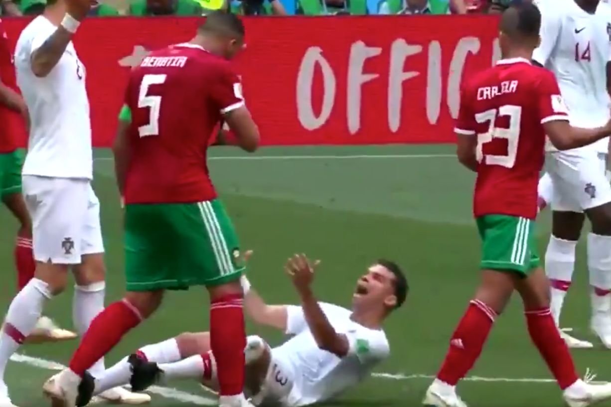 Pepe zasymulował faul w trakcie meczu z Maroko. Wideo już obiegło cały świat