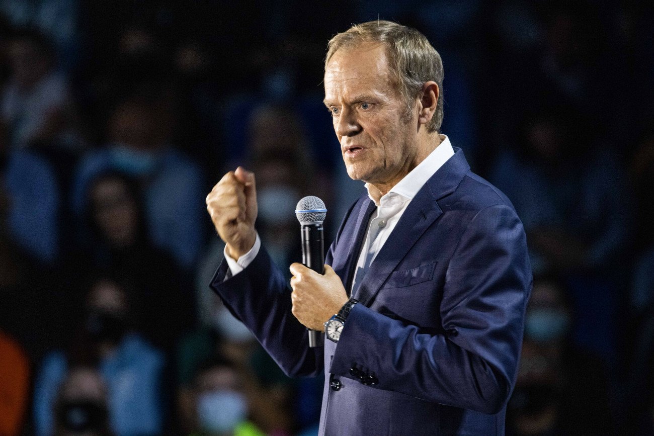 Przewodniczący PO Donald Tusk.