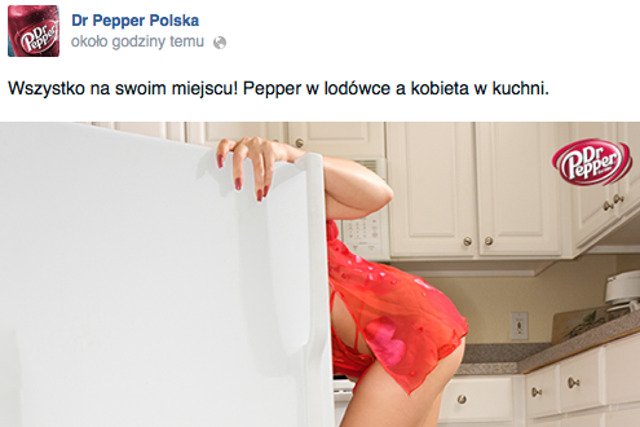 "Kobieta w kuchni, napój w lodówce. Wszystko na swoim miejscu", czyli jak zareklamował się w Polsce Dr Pepper