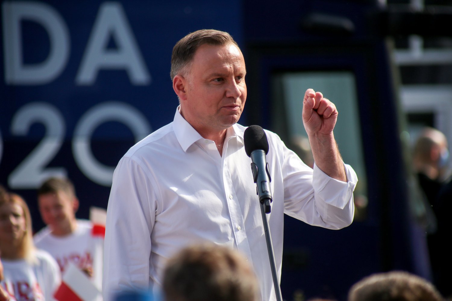 Andrzej Duda odniósł się na wiecu do afery z ułaskawieniem pedofila