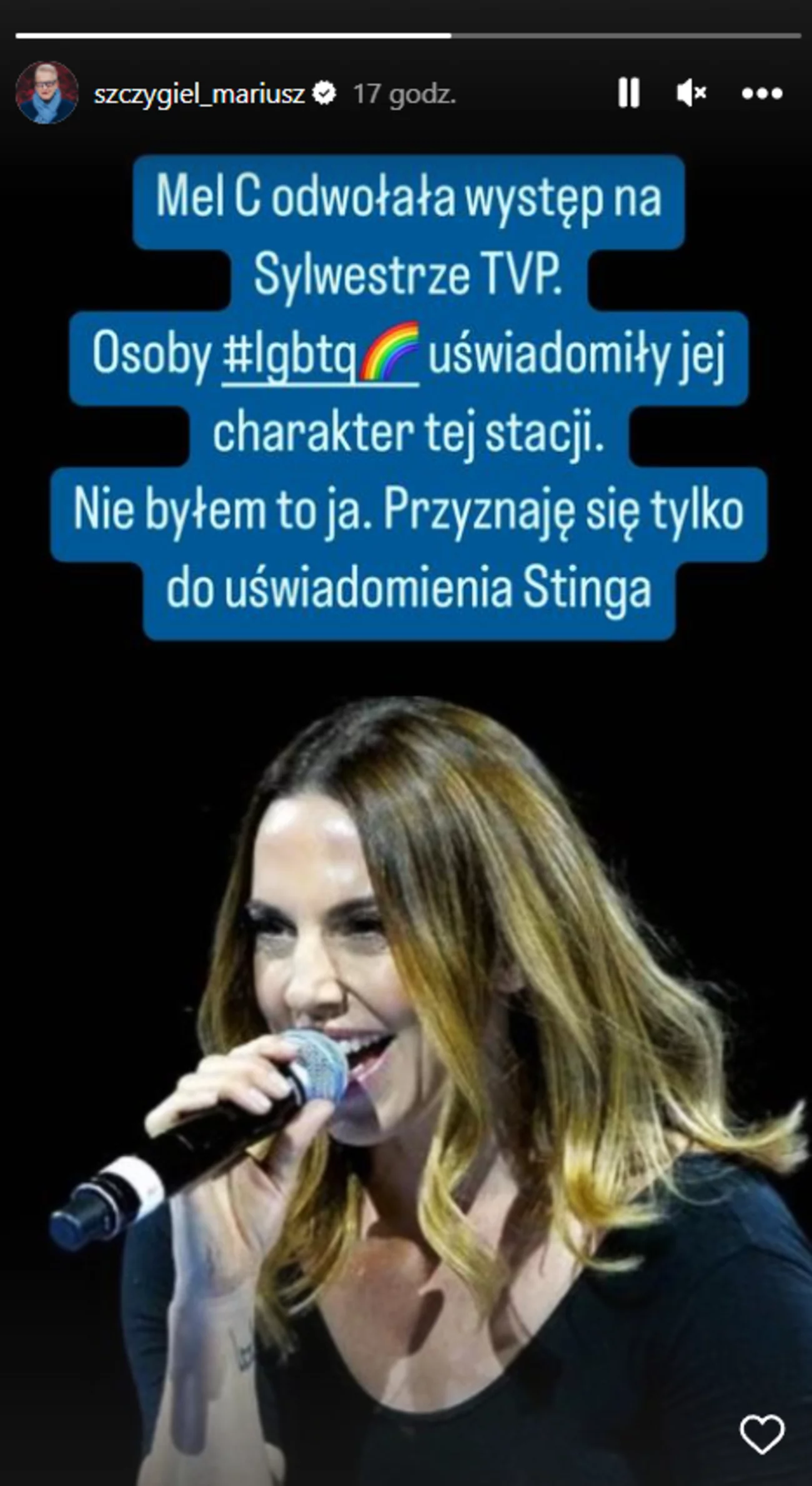 Mariusz Szczygieł zabrał głos ws. decyzji Mel C o odwołaniu koncertu w TVP