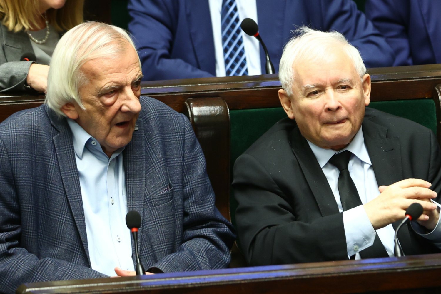 Prezes PiS Jarosław Kaczyński i szef klubu PiS Ryszard Terlecki.