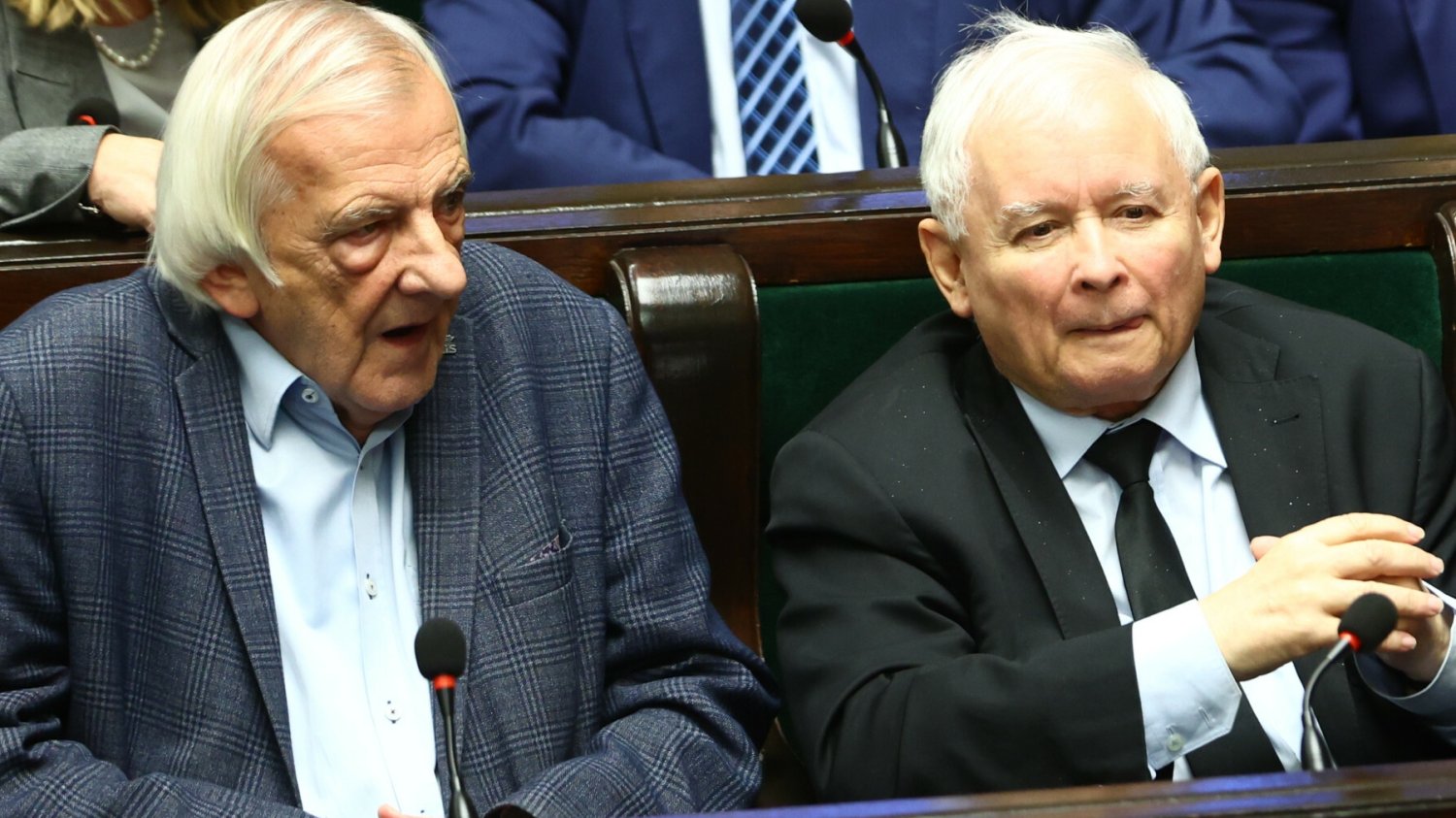 Prezes PiS Jarosław Kaczyński i szef klubu PiS Ryszard Terlecki.