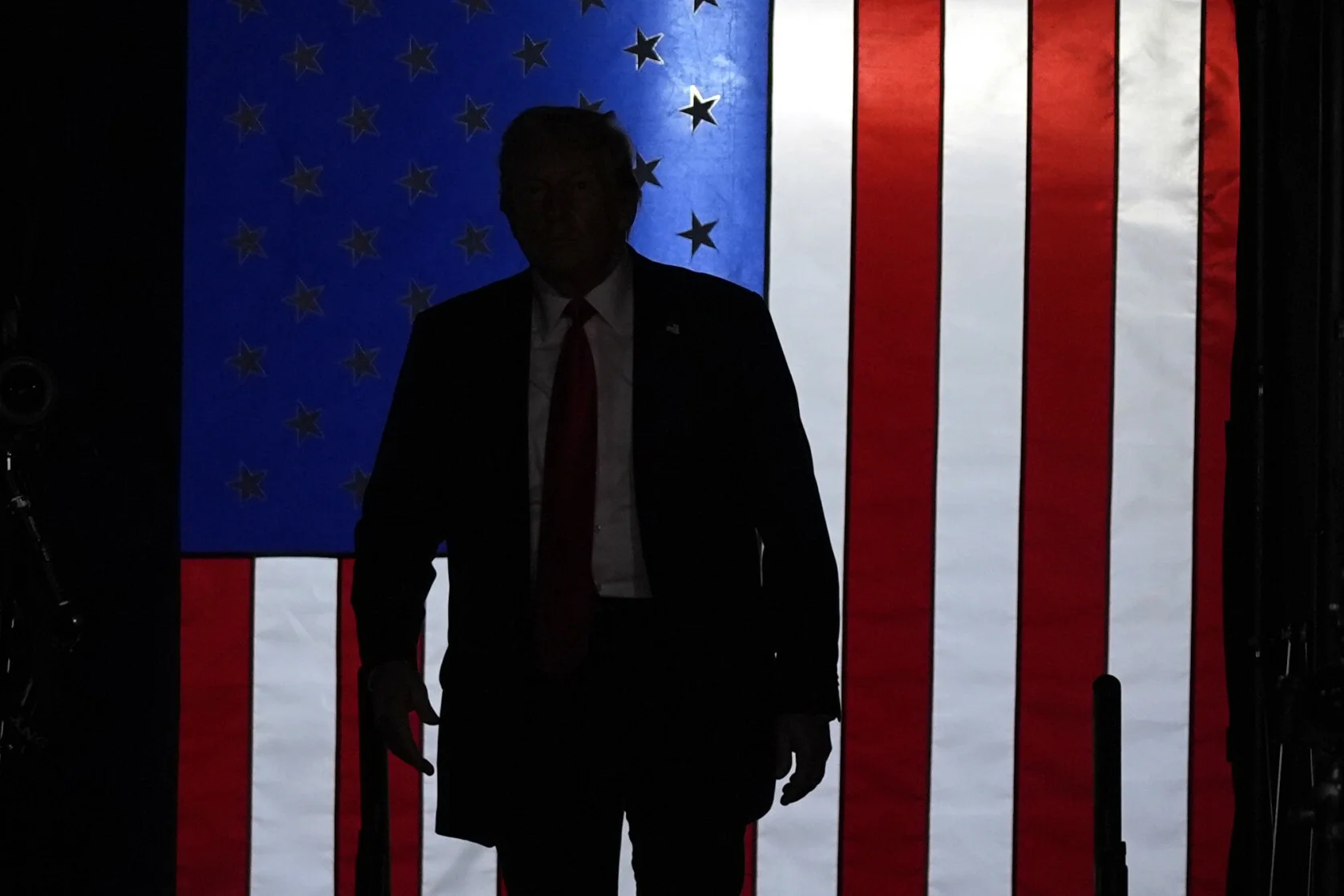 Donald Trump na konwencji Partii Republikańskiej.