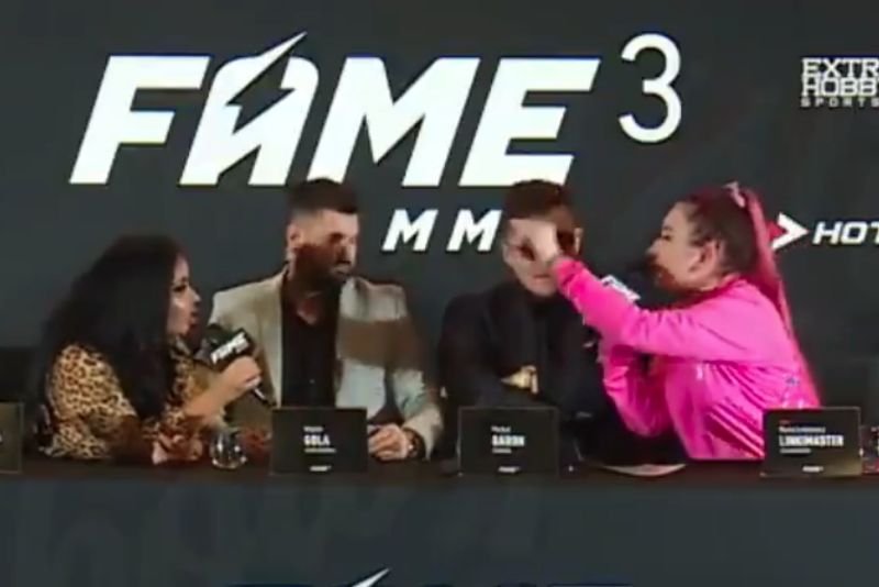 Na konferencji przed galą Fame MMA 3 Esmeralda Godlewska pokłóciła się ze swoją rywalką Martą Linkiewicz.