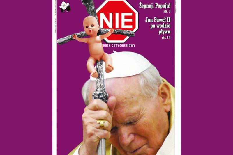 Tygodnik NIE – okładka o kryciu kościelnych pedofilów przez papieża Jana Pawła II (kardynała Karola Wojtyłę).