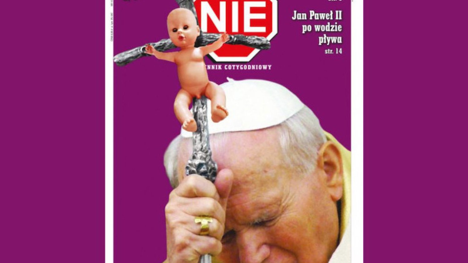 Tygodnik NIE – okładka o kryciu kościelnych pedofilów przez papieża Jana Pawła II (kardynała Karola Wojtyłę).