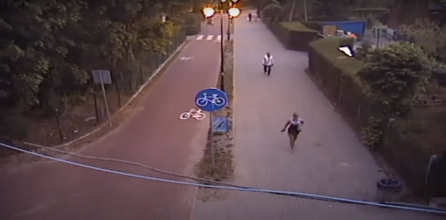 Iwona Wieczorek na nagraniu z monitoringu w noc zaginięcia