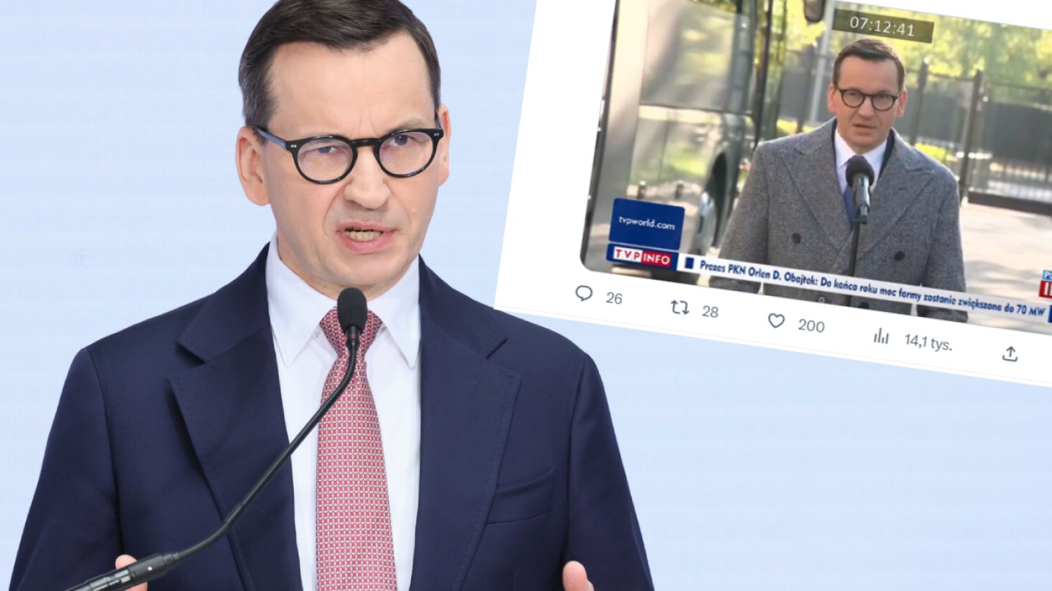 Solidna wpadka TVP na wizji. Komentowali ubiór Morawieckiego.
