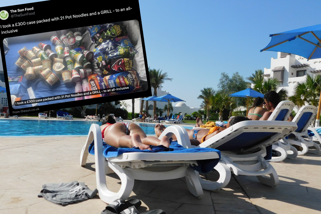 Na All Inclusive wzięli walizkę pełną jedzenia. Zabrali bekon i kiełbaski