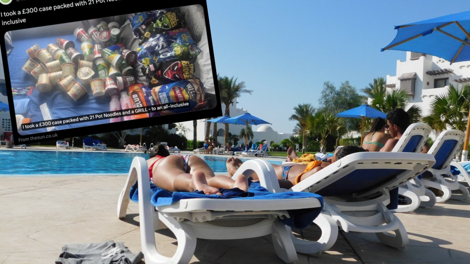 Na All Inclusive wzięli walizkę pełną jedzenia. Zabrali bekon i kiełbaski