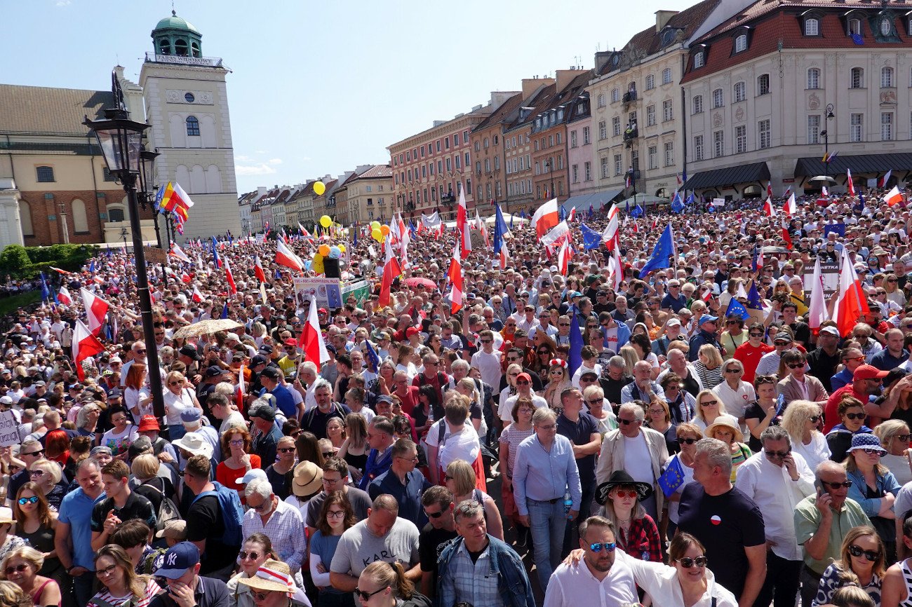 Tak było na Placu Zamkowym 4 czerwca 2023 roku.