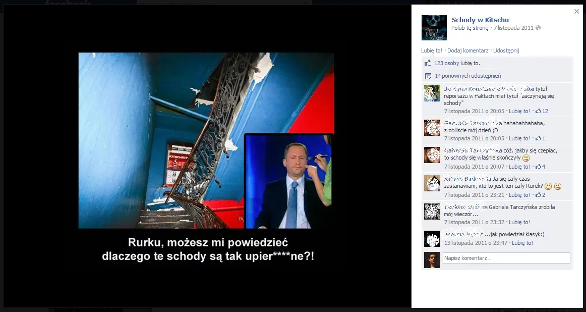 Mem z Kamilem Durczokiem "Rurku", 123 lajki, 14 udostępnień