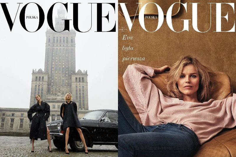 Pierwsza okładka "Vogue Polska" była kontrowersyjna, aktualna nawiązuje do klasycznej fotografii mody. Która bardziej spodoba się polskiemu odbiorcy?