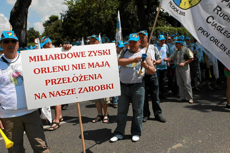 W środę 5 listopada związkowcy z Orlenu będą protestować pod KPRM. Nie pierwszy raz