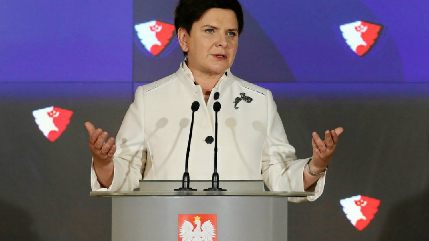 Beata Szydło ogłasza w 2016 r. powstanie Polskiej Fundacji Narodowej.