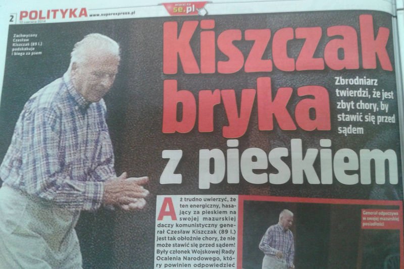 Dlaczego "brykający z pieskiem" generał nie jest w stanie brać udziału w procesach?