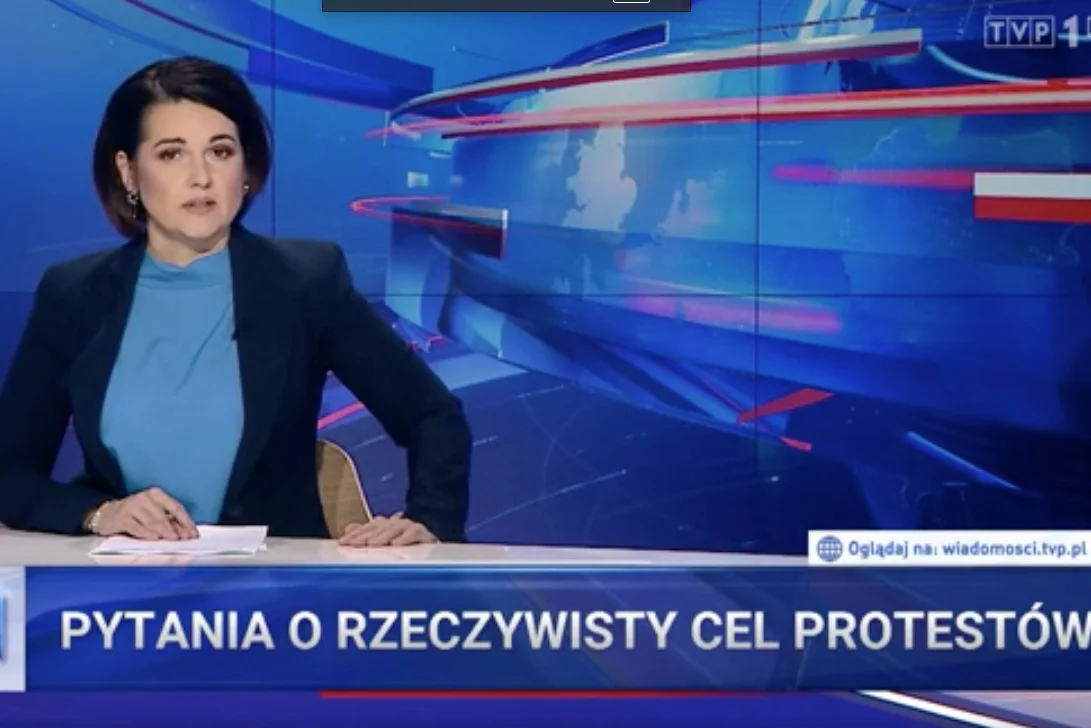 W "Wiadomościach" pokazano fejkowy wpis, który miał być autorstwa Marty Lempart.