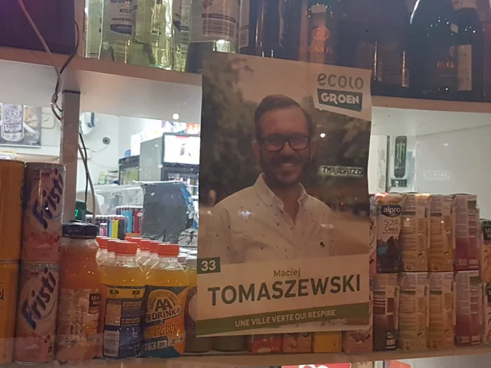Maciej Tomaszewski, kandydat Zielonych w wyborach w Brukseli.