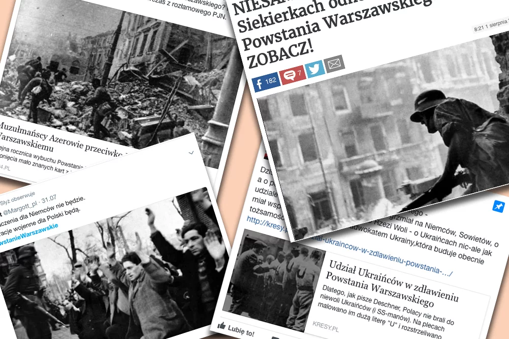 Prawicowcy w rocznicę Powstania Warszawskiego piszą o zrywie stolicy. Po niektórych wpisach przecieramy oczy ze zdumienia.