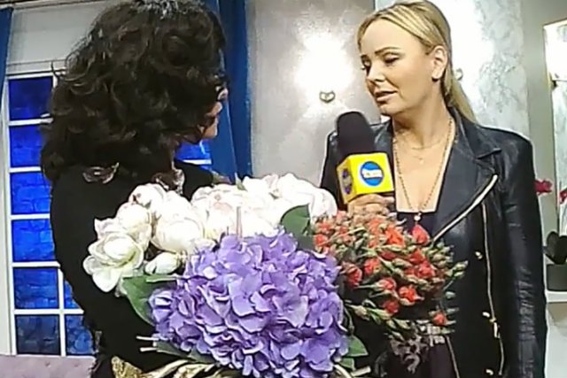 Anna Mucha podczas rozmowy z Agnieszką Jastrzębską z TVN. Dziennikarka w pewnym momencie zaczęła pytać o sprawy prywatne, co nie spodobało się Annie Musze.