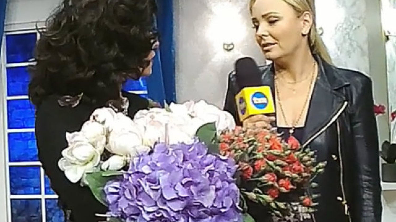 Anna Mucha podczas rozmowy z Agnieszką Jastrzębską z TVN. Dziennikarka w pewnym momencie zaczęła pytać o sprawy prywatne, co nie spodobało się Annie Musze.