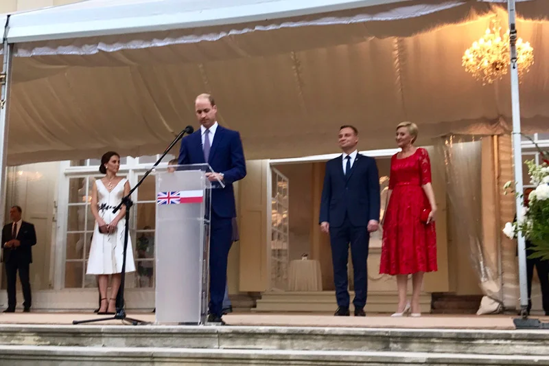 Brytyjski książę William wygłosił przemówienie w Warszawie. Poświęcił je głównie polskiej historii.