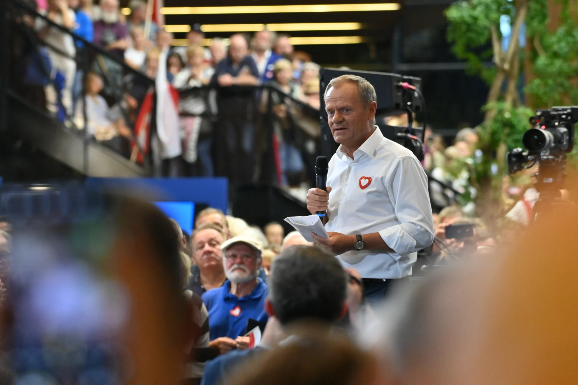 TVP pojawiło się na spotkaniu z liderem PO w Gdańsku. Donald Tusk w Gdańsku