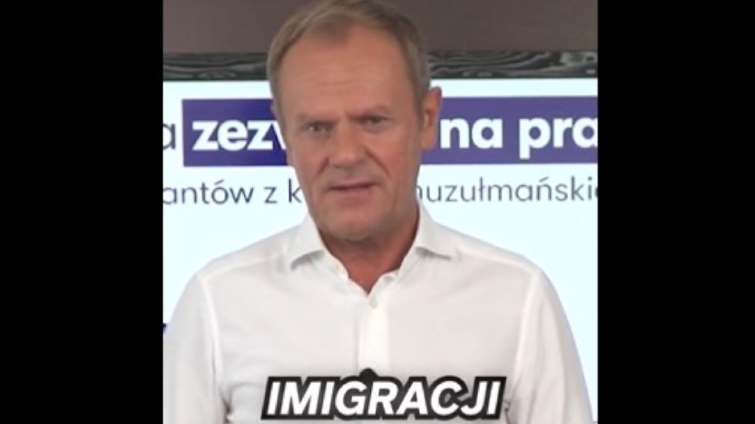 Donald Tusk zamieścił nowe nagranie ws. polityki migracyjnej.