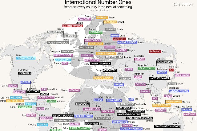 Powstała bardzo oryginalna mapa świata.