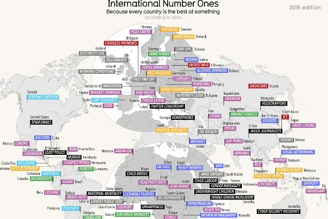Powstała bardzo oryginalna mapa świata.